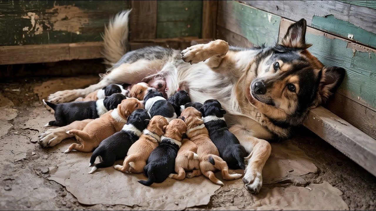 The Most Incredible Dog Mom in the World Raised 18 Puppies with Unbelievable Love