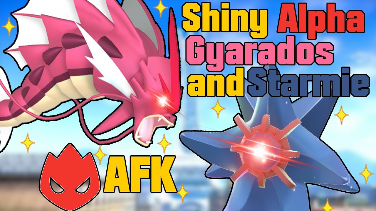 AFK SHINY ALPHA GYARADOS & STARMIE (Easy Method!) in Pokémon Legends Z-A