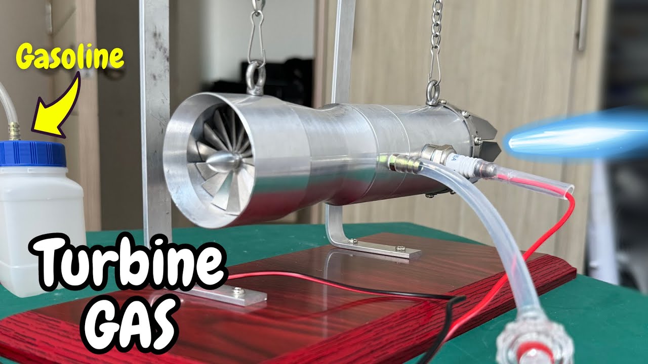 Increible Motor TURBOJET a Gasolina + 12 VDC