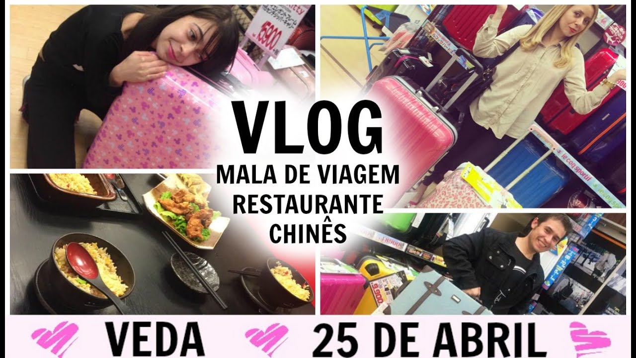Comprando mala para viagem, Restaurante Chinês | #VEDA25