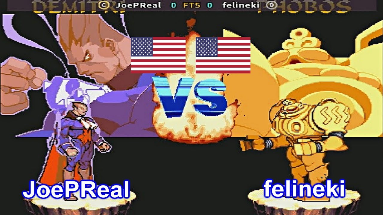 Vampire Hunter - darkstalkers' revenge - JoePReal vs felineki FT5