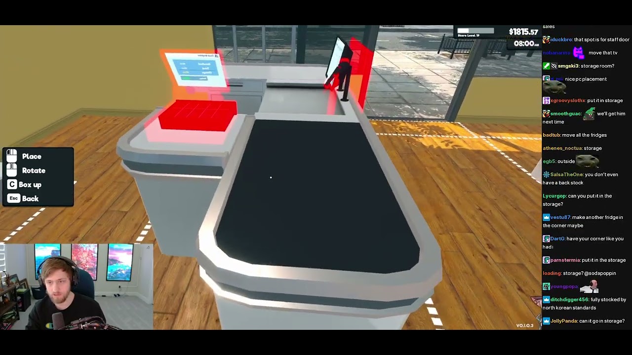 Supermarket Simulator w/ Chat - (sodapoppin) - February 26, 2024