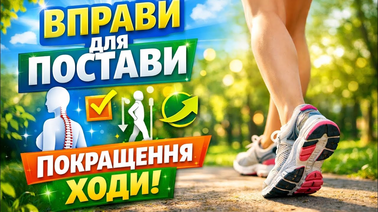 ВПРАВИ ДЛЯ ПОСТАВИ.ЯК ПОКРАЩИТИ ХОДУ? ЯКІ ВПРАВИ ?