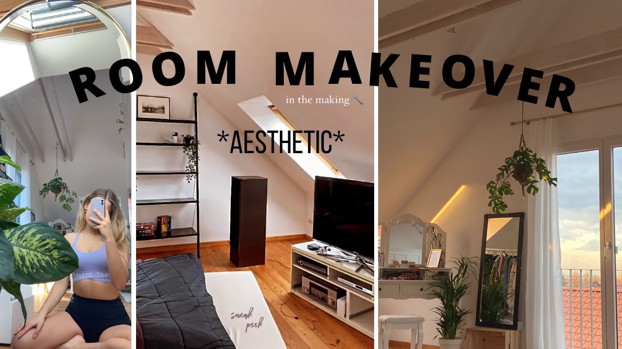 EXTREME ROOM MAKEOVER -  *aesthetic pinterest inspired bedroom*  II Marieke Emilia