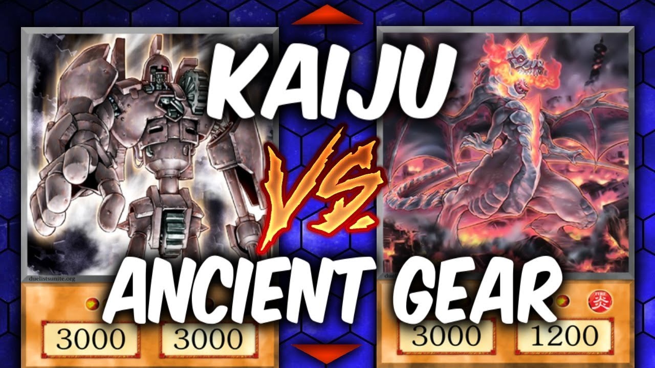 GIANT MONSTER BATTLE!  KAIJU vs ANCIENT GEAR (YU-GI-OH! Themed Decks)