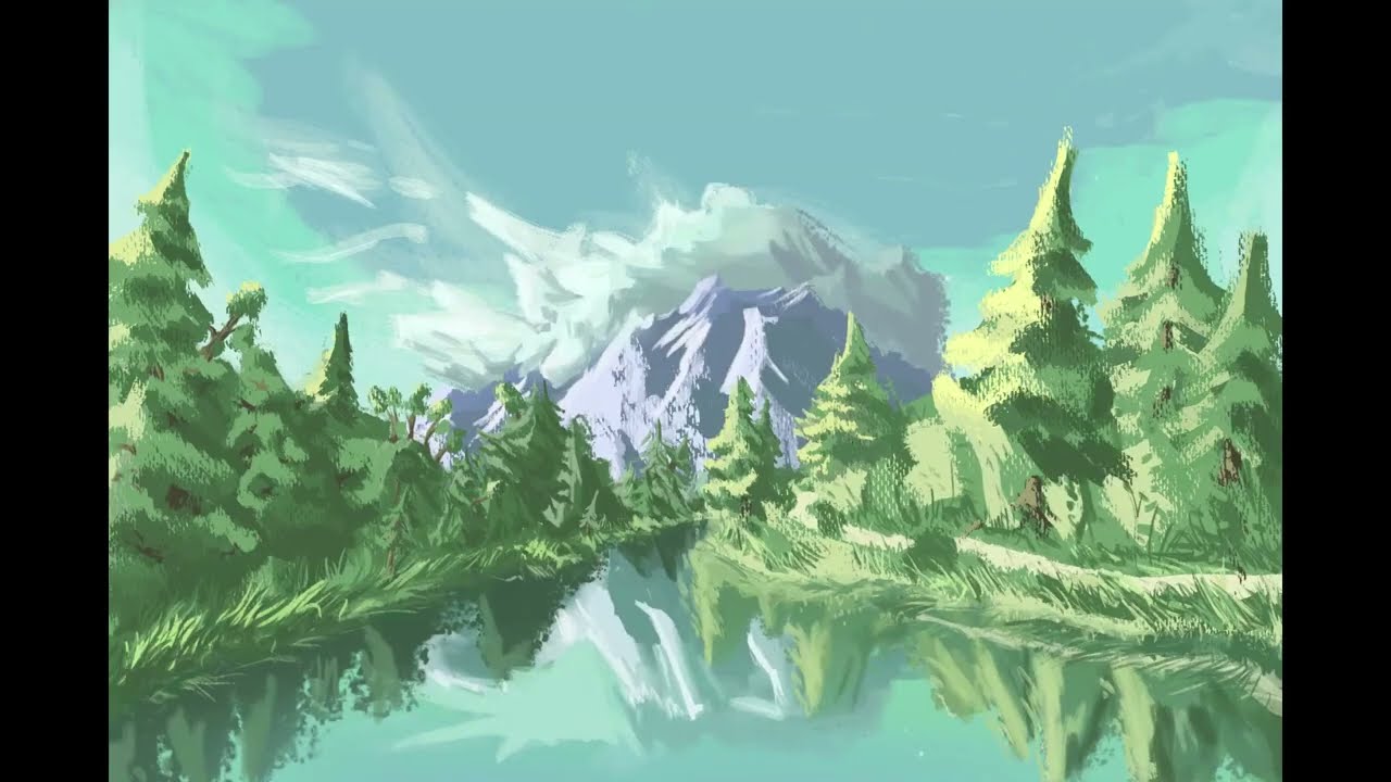 Idaho landscape drawing [speedpaint]