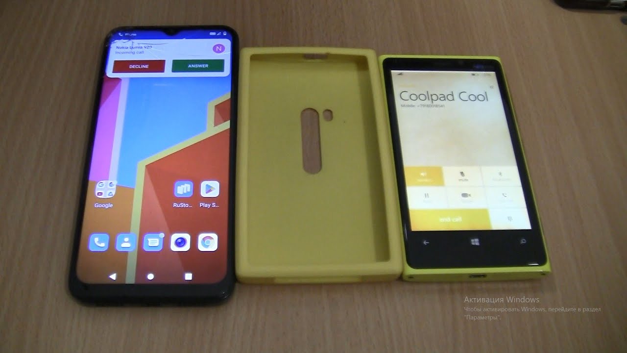 Incoming call&Outgoing call at the Same Time Nokia Lumia 920+Coolpad Cool