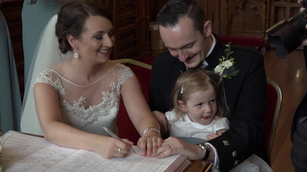 Ciara and Stewart Killarney Cathedral and Brehon Hotel