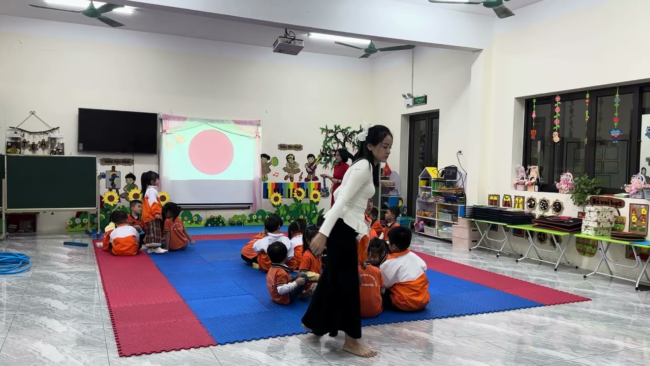 Tiết dạy: Chắp ghép các hình học để thành các hình mới theo ý thích và theo yêu cầu. GV Thiên Minh 