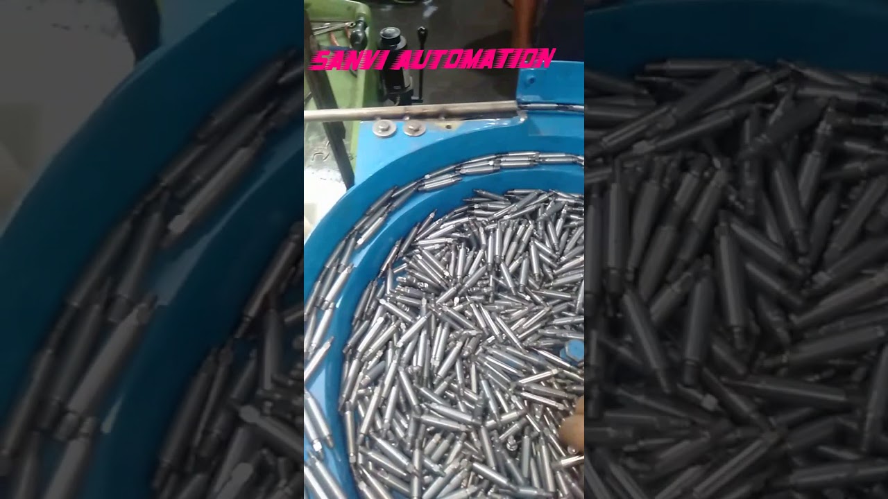 Vibratory bowl feeder& centerless grinding machine