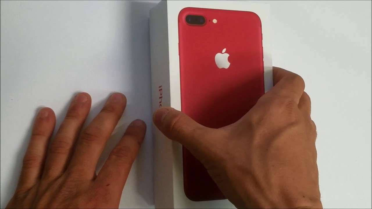 Unboxing Review of the iPhone 7 Plus Product Red Edition