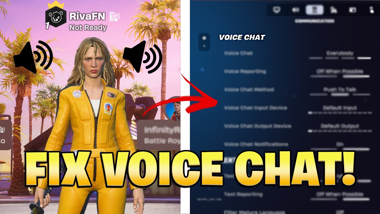 Как исправить ошибку, из-за которой голосовой чат не работает в Fortnite, глава 7, сезон 1! (Прос...