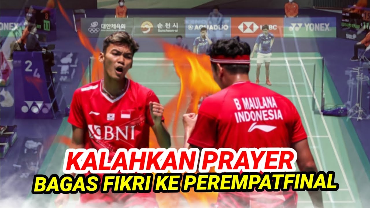 Sengit dan Seru, Bagas Fikri Menangi Per4ng Saudara atas Pram Yeremia di Korea Open 2022!!