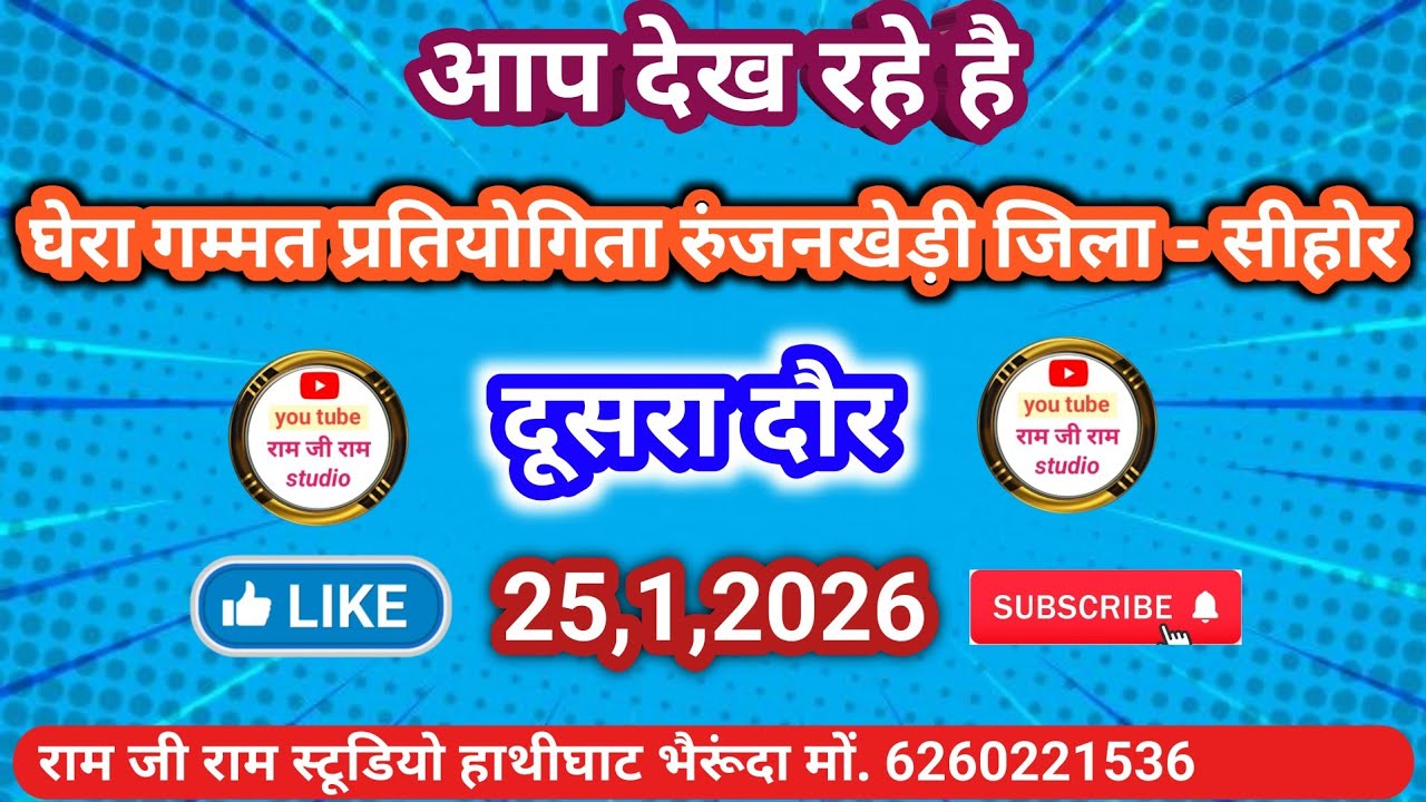 घेरा गम्मत प्रतियोगिता रूंजनखेड़ी ~ द्वितीय दौर।। प्रभाती और श्रृंगार रस पनिहारी।।