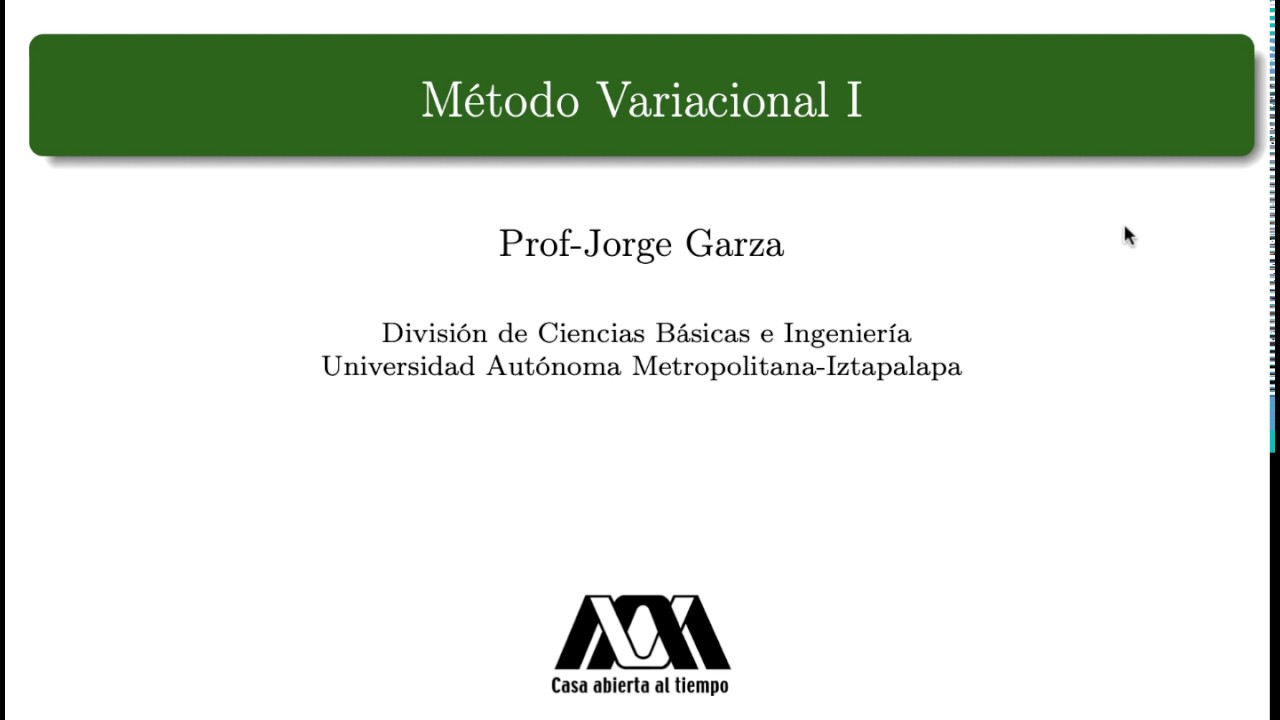 Método variacional I