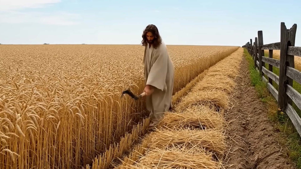From Seed to Harvest: Jesus Growing Wheat | AI Christian Tribute