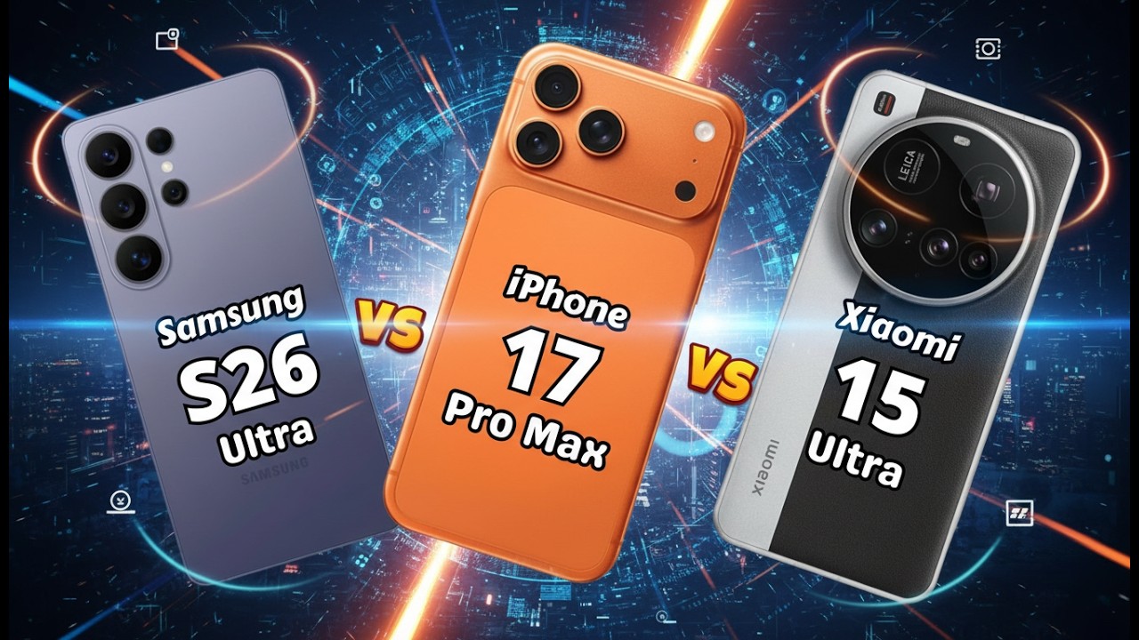 Samsung S26 Ultra vs iPhone 17 Pro Max vs Xiaomi 15 Ultra