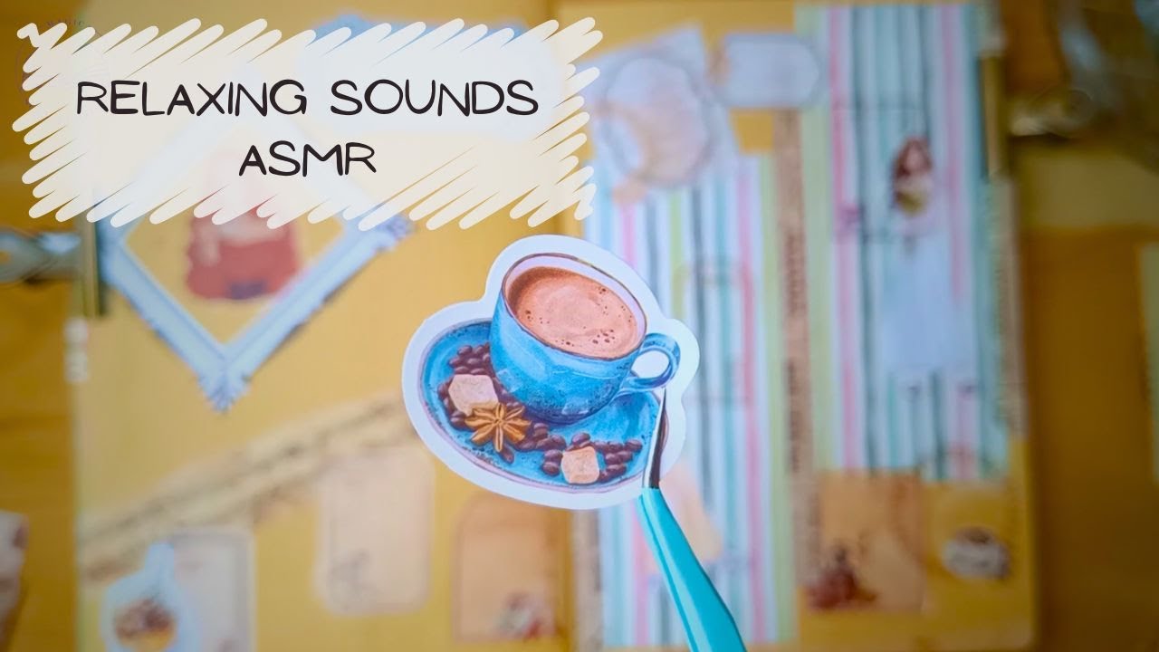 ASMR journaling | Delicious Coffee-Themed Scrapbook ☕📖✨ #relaxingsounds