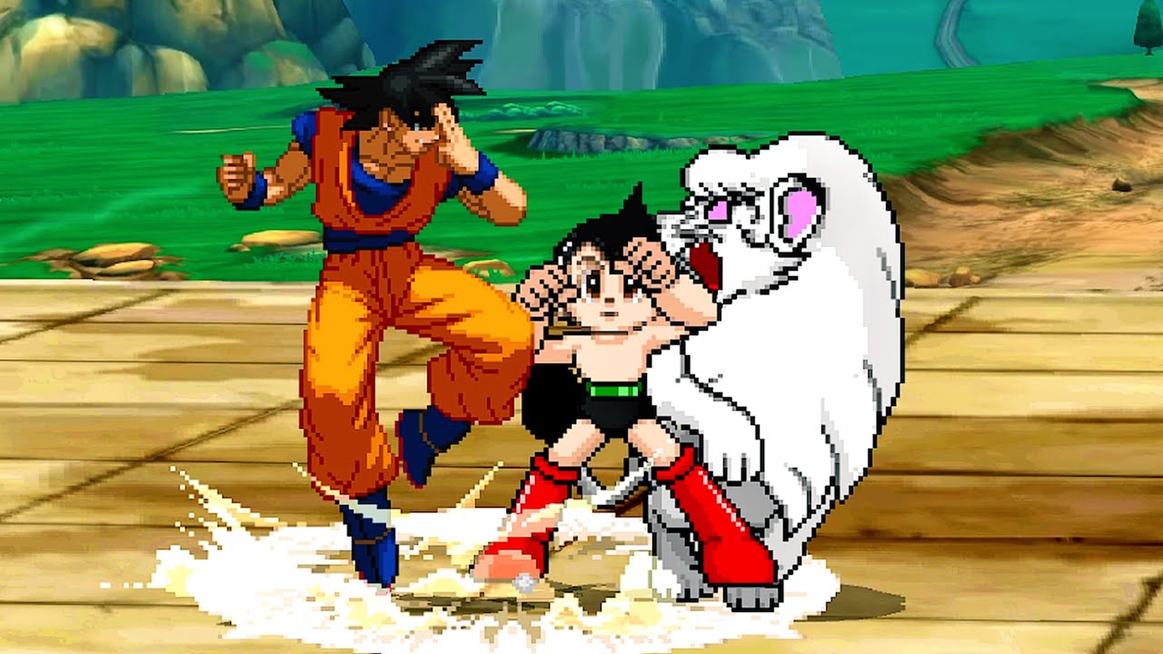 Goku Vs. Astro Boy & Kimba - Mighty Atom