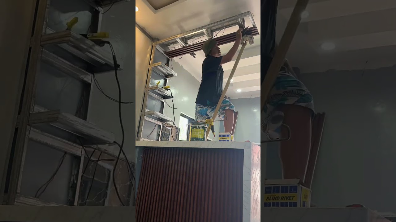 diy bar counter installation