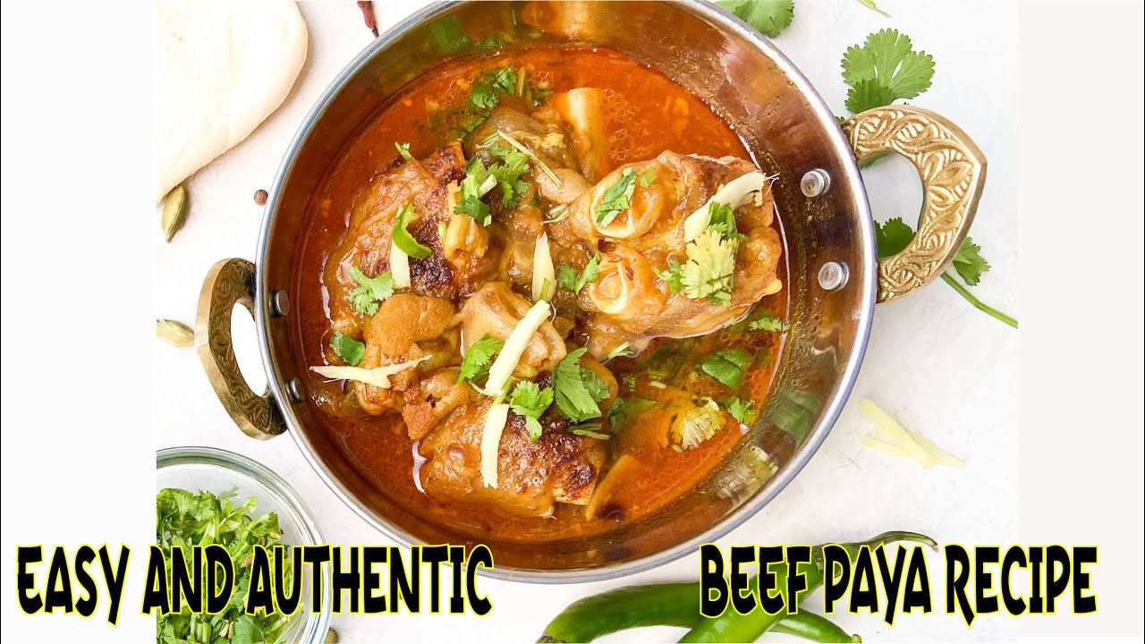 Authentic Mutton Paya Recipe: