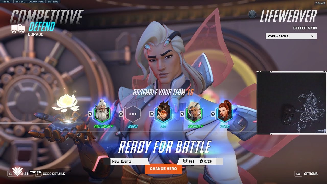 NERF LIFEWEAVER! SO WEAK?! GALE LIFEWEAVER OVERWATCH 2 GAMEPLAY SEASON 8 TOP 500