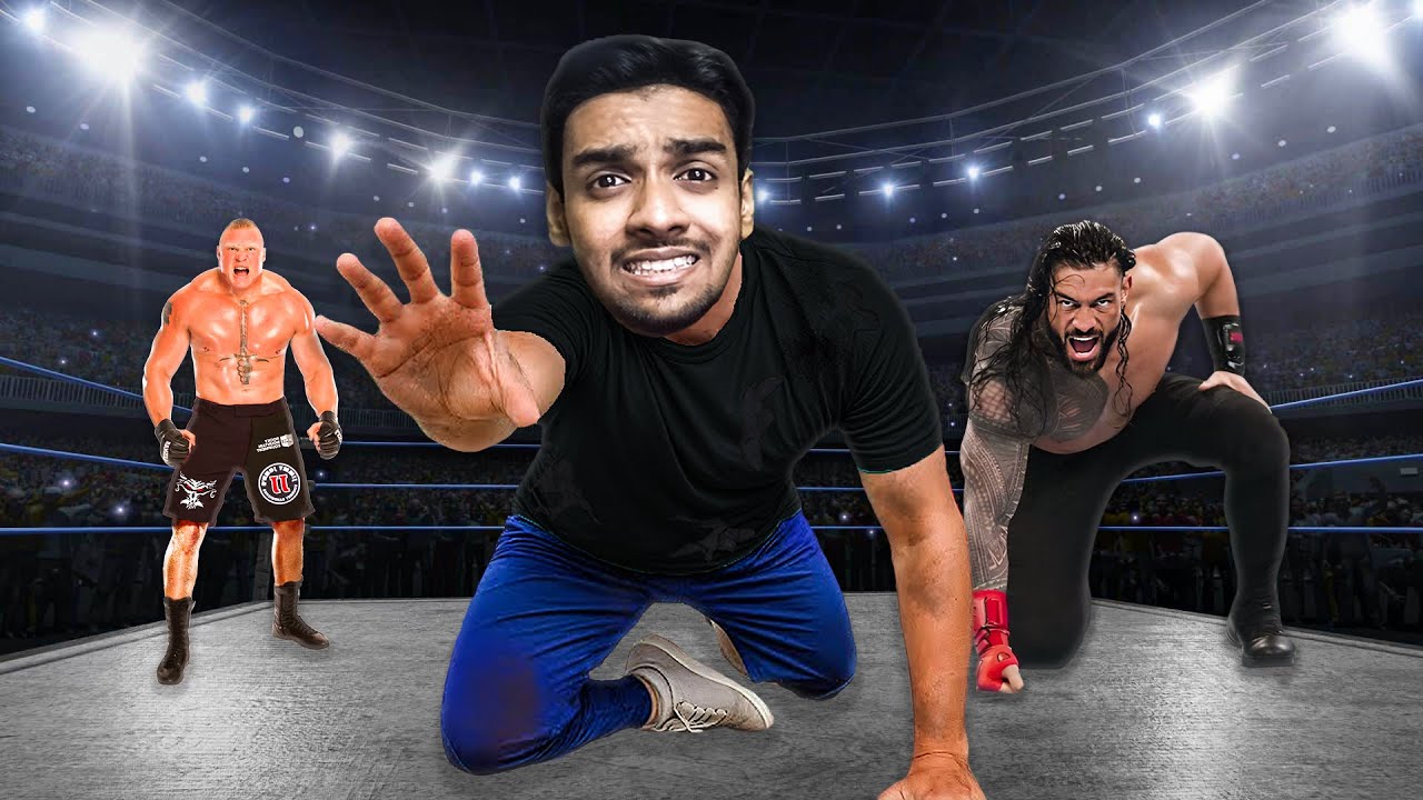 1 vs 10 WWE Wrestlers Challenge!