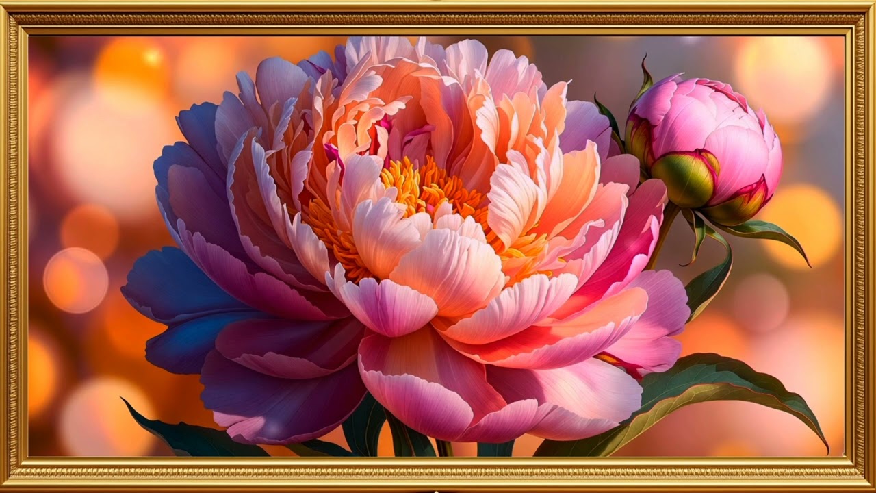 Golden Art for Your TV GOLD Frame Art Wallpapers for TV