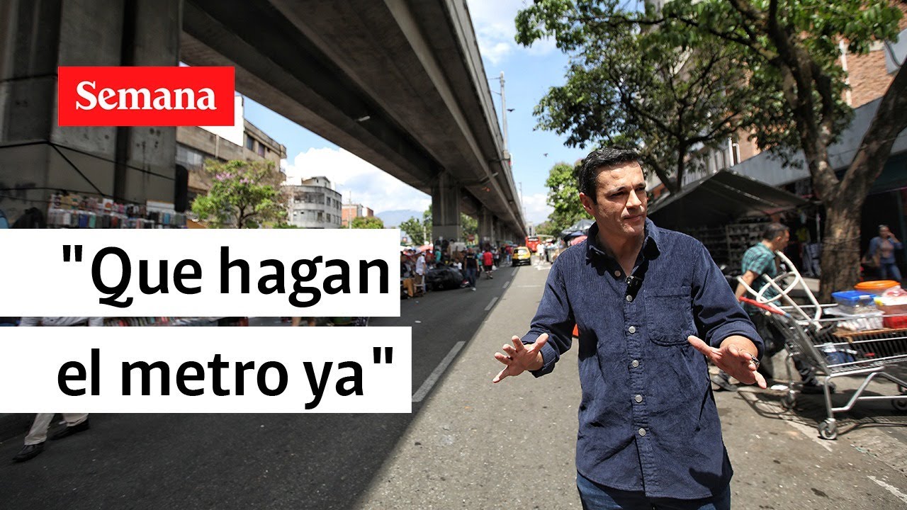 Juan Diego Alvira visitó el metro elevado de Medellín y pide que hagan el de Bogotá |