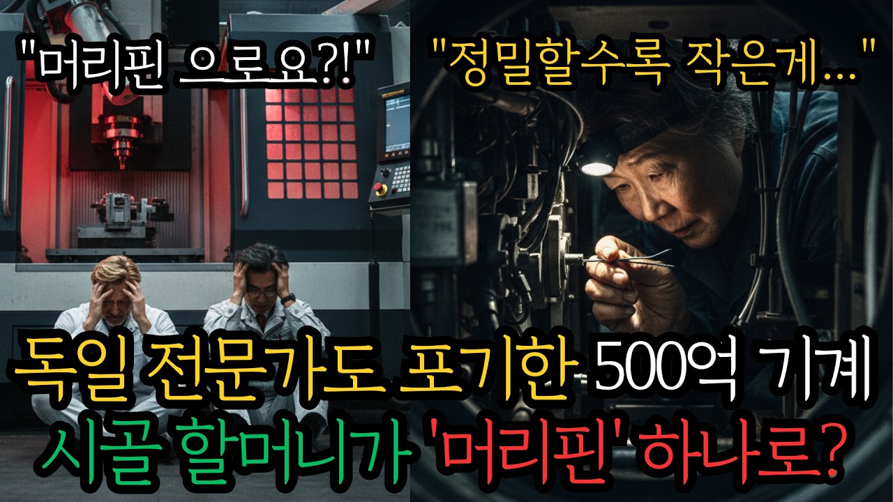 전문가도 포기한 500억 기계... 할머니 손에 들린 건 '머리핀'?!#시니어사연#대한민국기술#감동실화