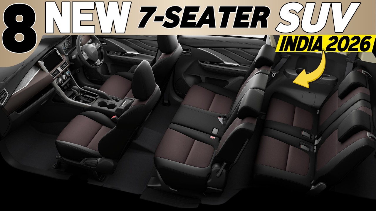 सिर्फ 8 लाख में टोयोटा की 7 सीटर 8 UPCOMING 7 SEATER SUV CARS IN INDIA 2026