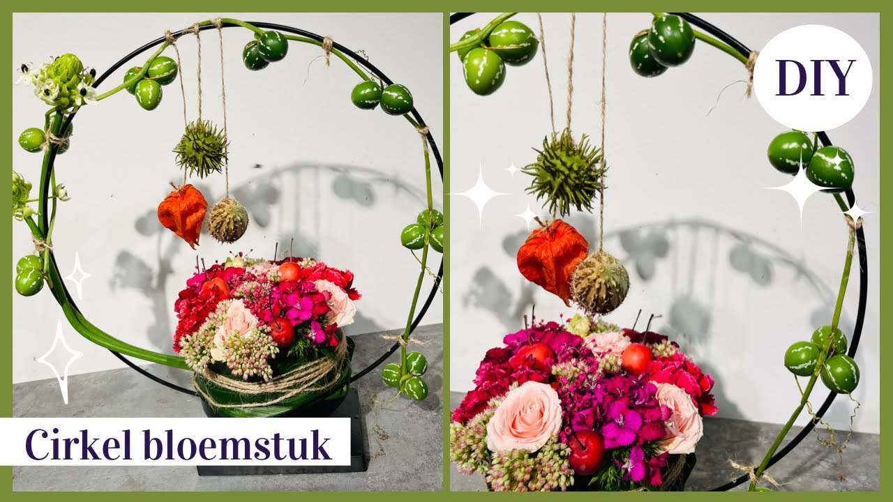 Cirkel Frame Bloemstuk | Cursus Bloemschikken #181 | Carlein Tukkers