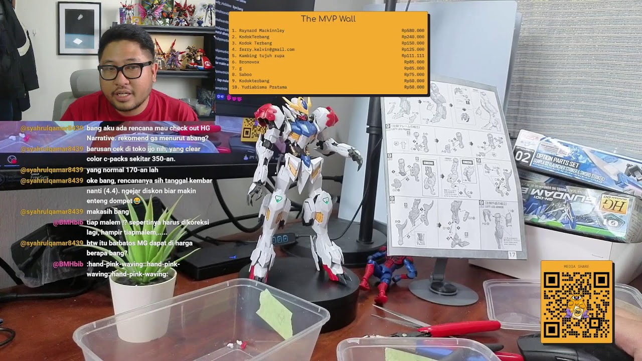 🔴LIVE RAKIT MG BARBATOS LUPUS BANDAI