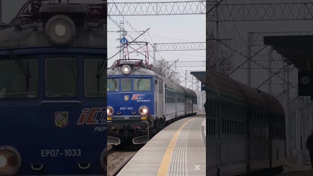 EP07 z herbem Wrocławia🤩🤩🤩🤩🤩!!!!!!EP07-1033 z TLK Flisak relacji Gdynia Gł&oacute;wna - Katowice z dzisiaj