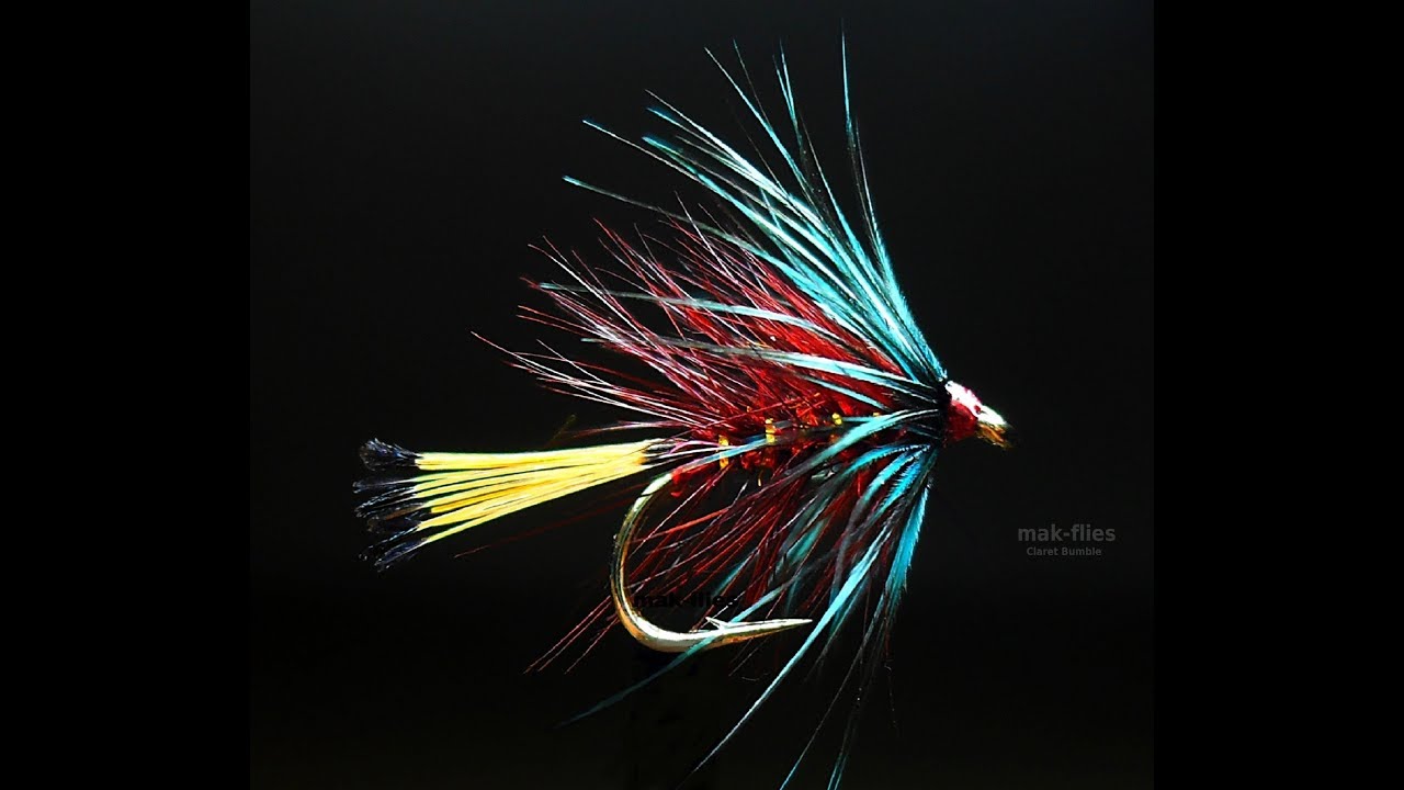 Fly Tying a Claret Bumble ( Wet Fly ) by Mak