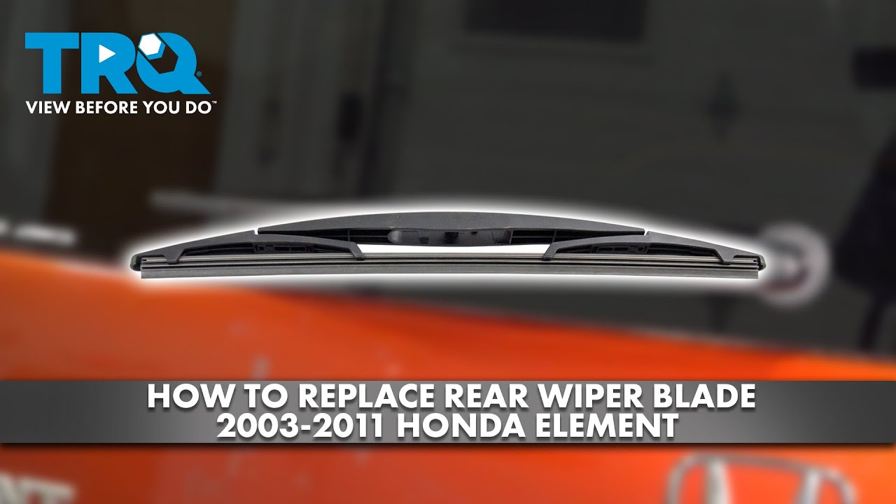 Как заменить щетку заднего стеклоочистителя на Honda Element 2003-2011