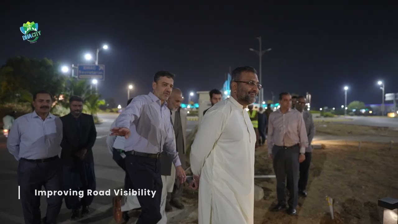 Street Light Installation | Infrastructure Development | DHA City Karachi 