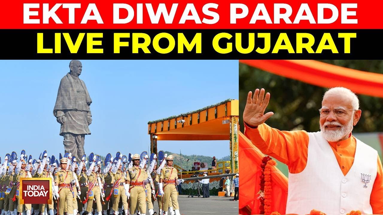 Rashtriya Ekta Diwas | Ekta Diwas Parade LIVE | PM Modi In Gujarat | Statue Of Unity LIVE Visuals