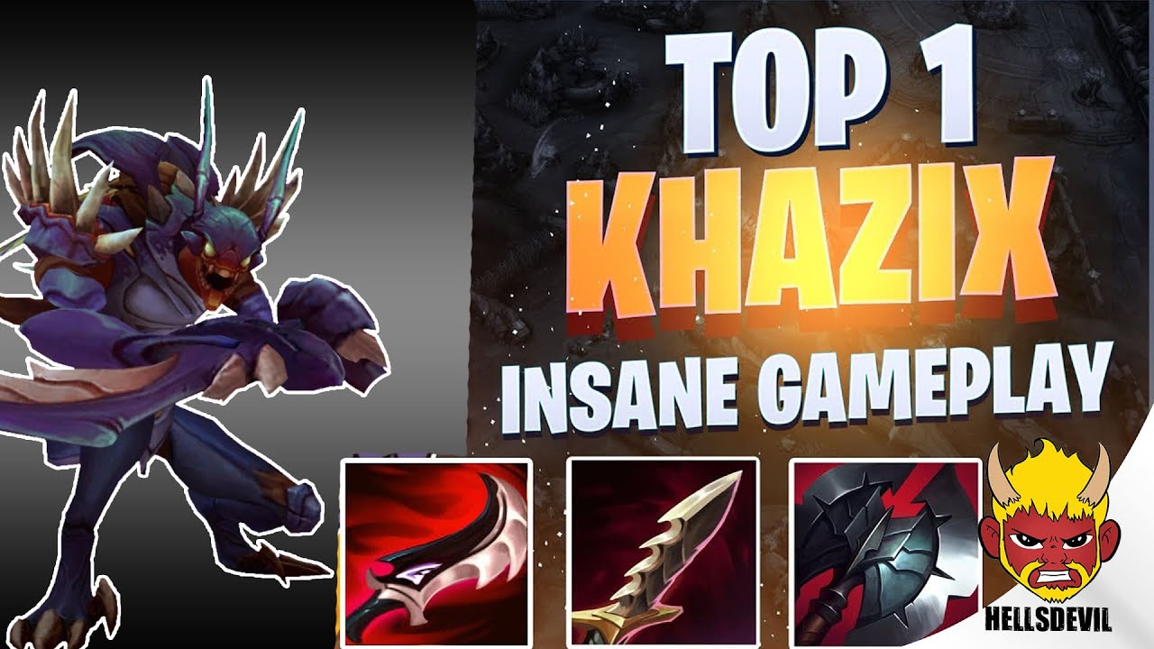 WILD RIFT | TOP 1 KHAZIX INSANE GAMEPLAY | Challenger Khazix Gameplay | Guide & Build