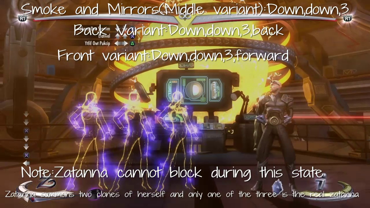 Injustice Zatanna Moveset