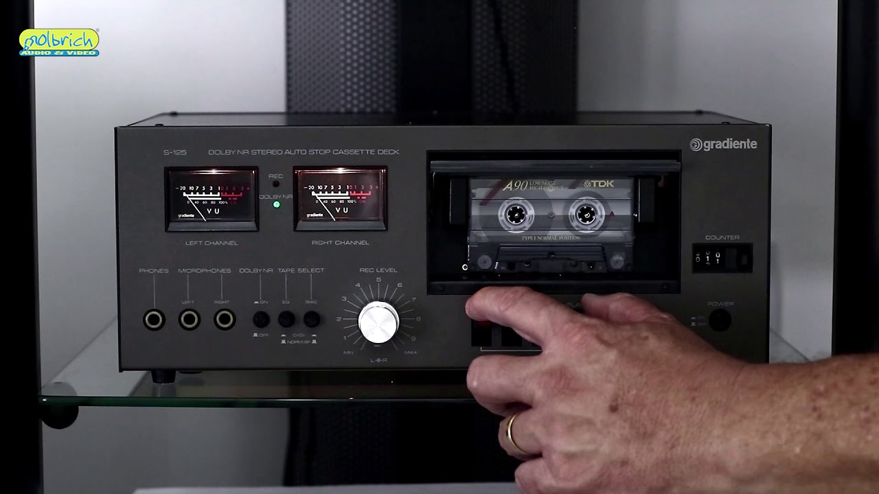 Maravilhoso Tape Deck Gradiente S-125 - Gravando e Reproduzindo Super Bem - Olbrich Audio e Video