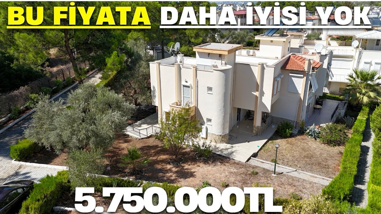 MUĞLA MİLAS BOZBÜK’TE HAVUZLU SİTEDE GENİŞ BAHÇELİ DENİZE 1 KM MESAFEDE EŞYALI 3+1 YAZLIK 