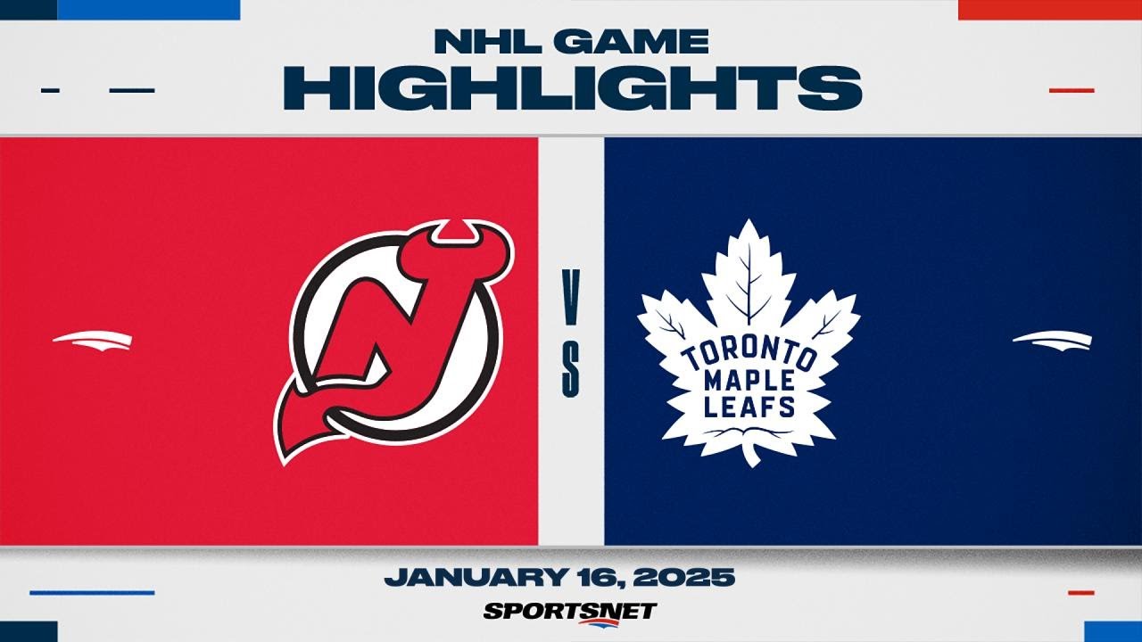 NHL Highlights | Devils vs. Maple Leafs - January 16, 2025