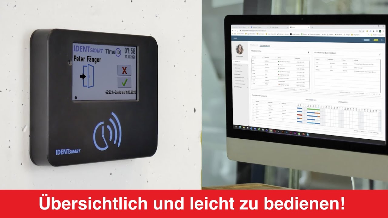 IDENTsmart ID800 Zeiterfassungs-Komplettsystem