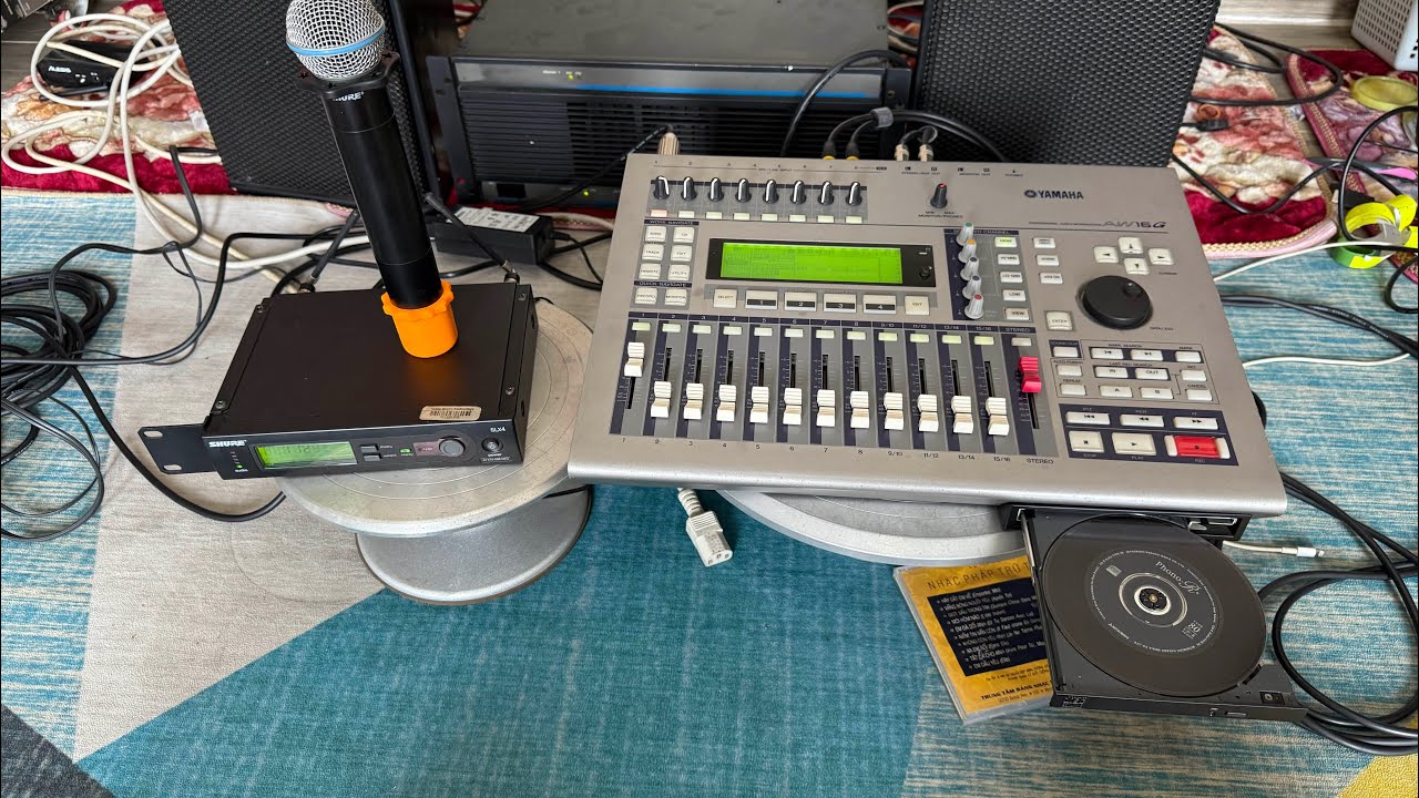 Mixer số bãi Nhật Yamaha Aw16g có 2 máy effecf độc lập