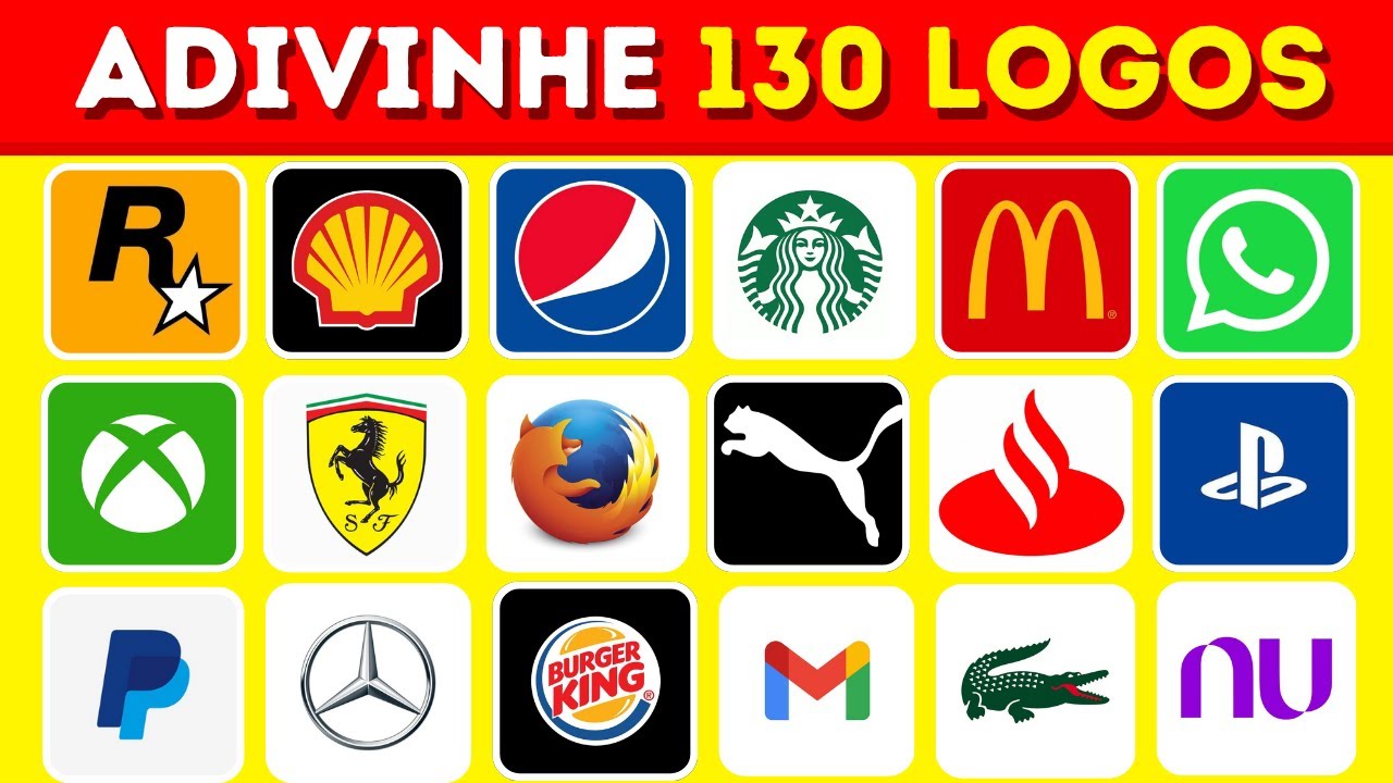 Adivinhe a Marca Pelo Logo 🧠🤔✅ | Logos Famosas 🌎 | Quantos você acerta ??