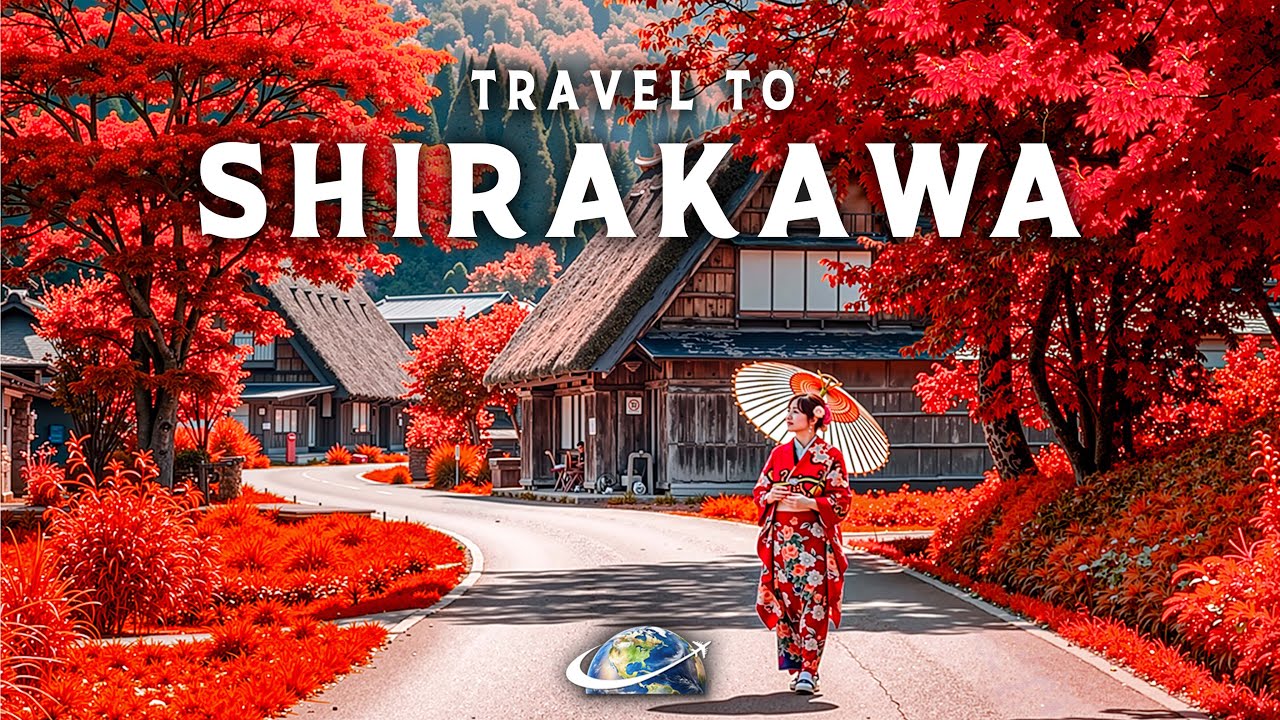 Shirakawa in Autumn 4k - Beautiful Autumn Village & Japanese Landscape - 4K Travel Video