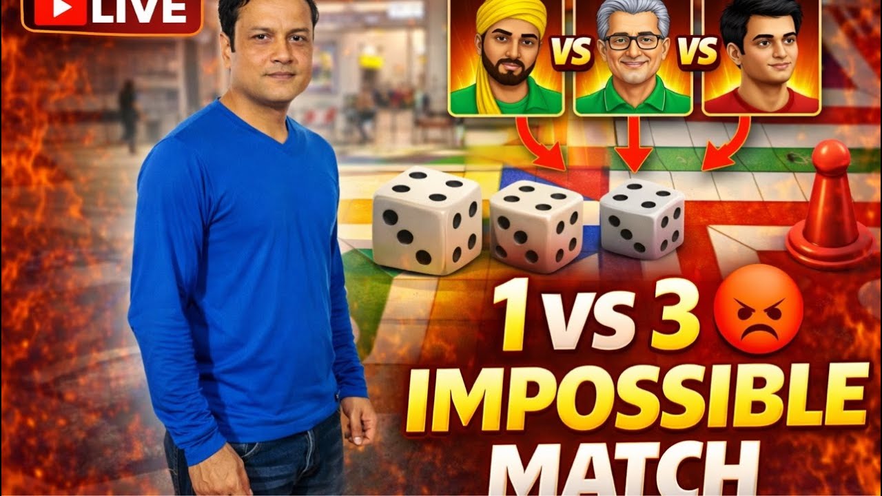 😱 1 vs 3 Challenge in Ludo King | Kya Main Jeet Paunga? | Live
