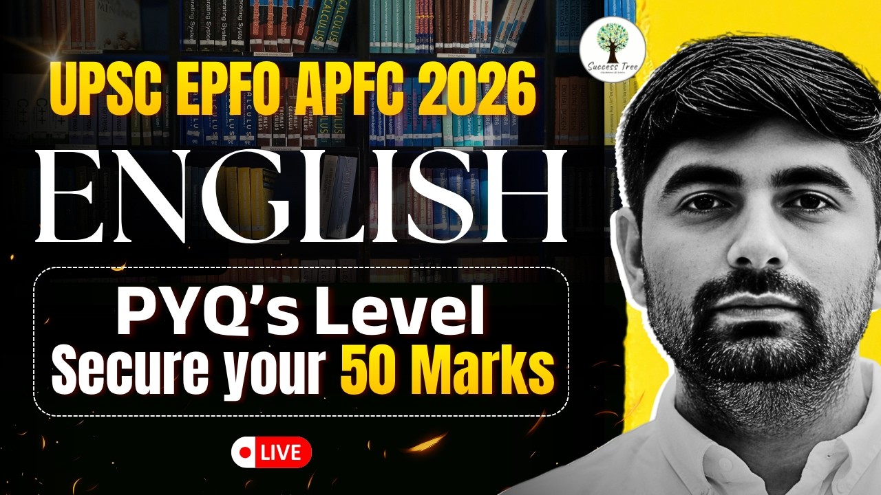UPSC EPFO APFC 2026 | English | PYQs Level | EPFO APFC Preparation | Success Tree