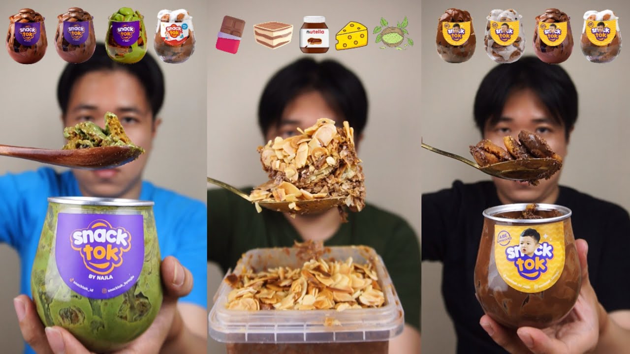 KOMPILASI MUKBANG SERBA SNACKTOK BY NAJLA